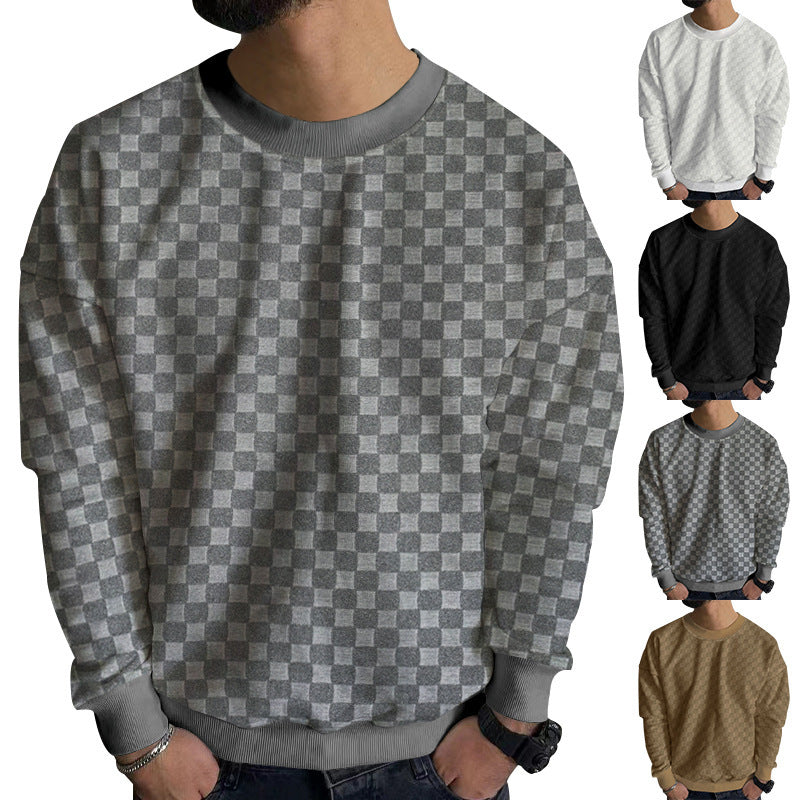 Men's Fashion Sweatshirt with Textured Design Skorter