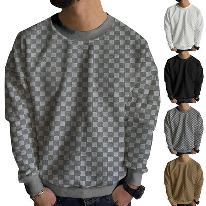 Men's Fashion Sweatshirt with Textured Design Skorter