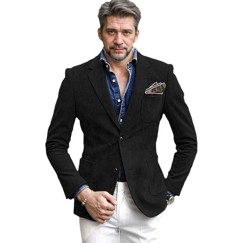 Men's velvet blazer with elegant tailoring Skorter