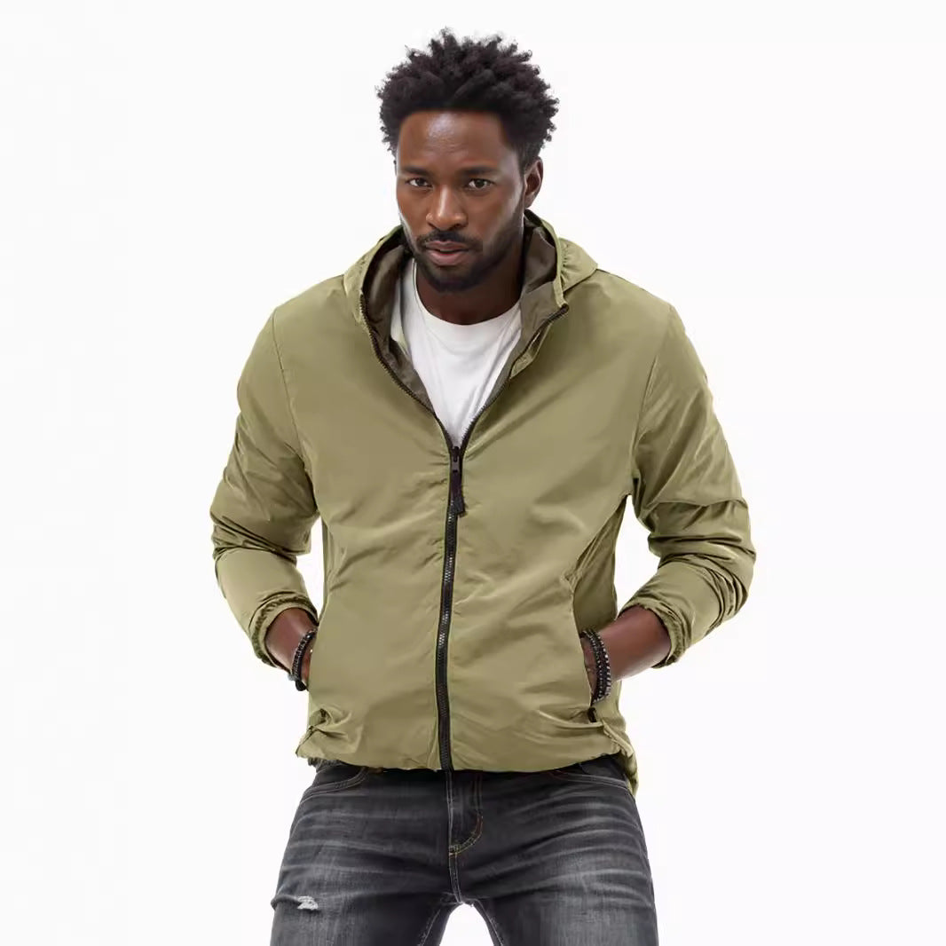 Men's windproof transitional jacket with practical pockets Skorter