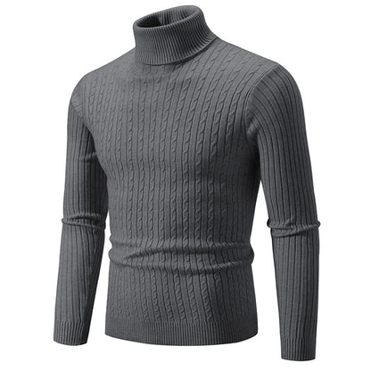 Men's stylish turtleneck sweater made of fine knit Skorter
