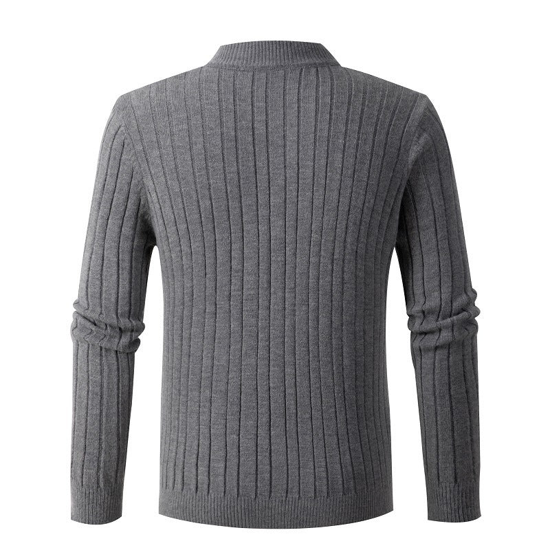 Men's stylish turtleneck sweater with zipper Skorter