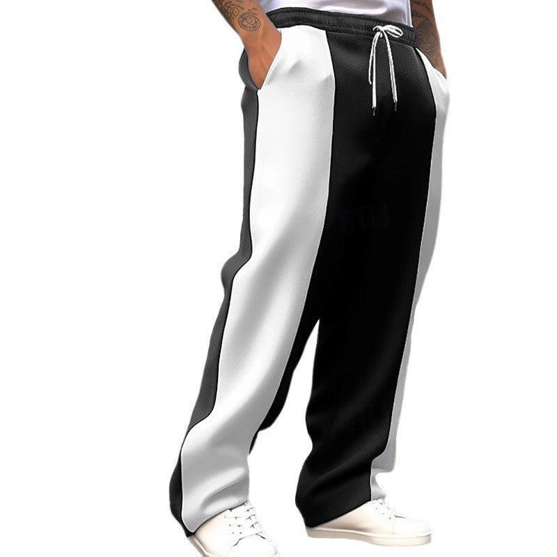 Men's sporty training pants with contrasting details Skorter