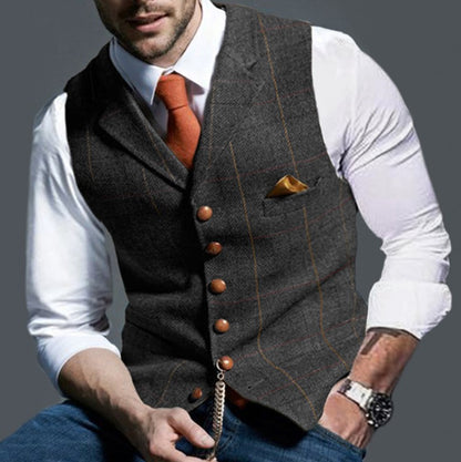 Men's stylish elegant vest with fine fabric Skorter