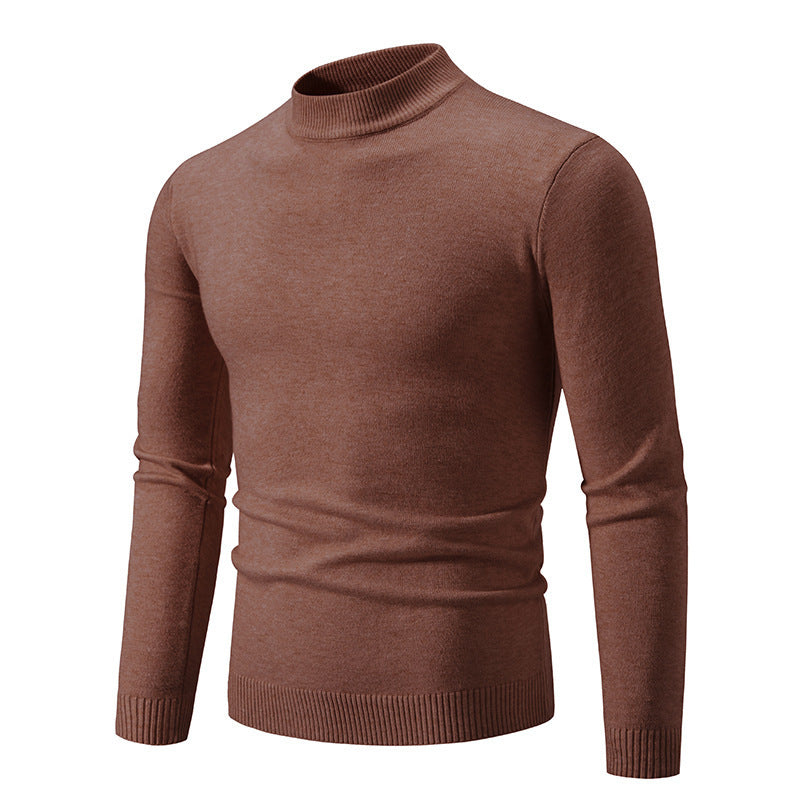 Men's trendy turtleneck sweater made of fine knit quality Skorter