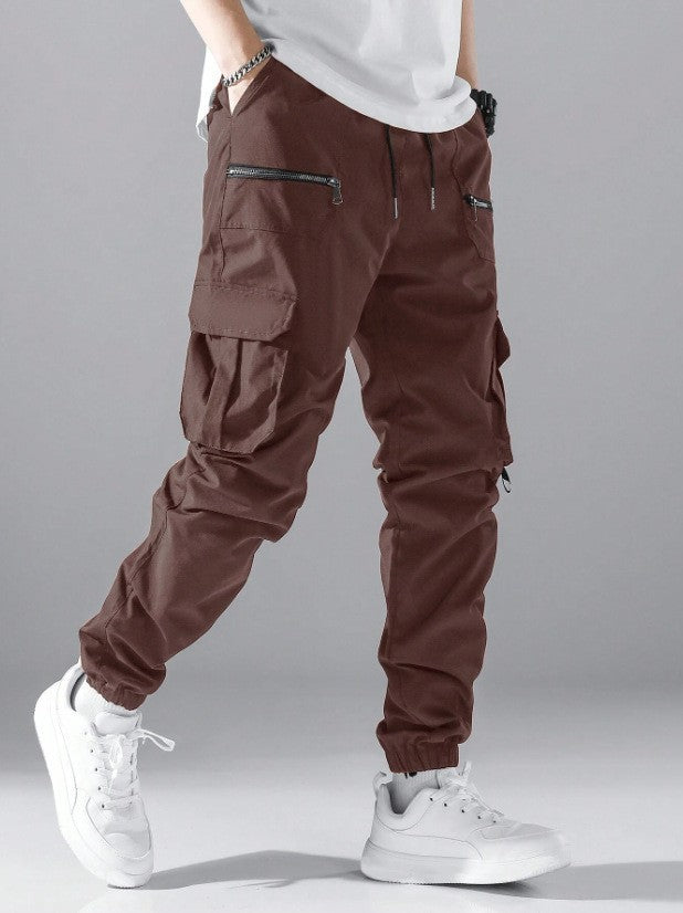 Men's stylish cargo jogger pants with practical pocket design Skorter