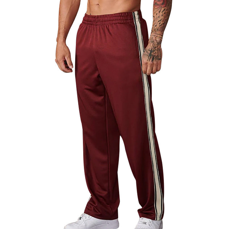 Men's sporty training pants with side contrast elements Skorter