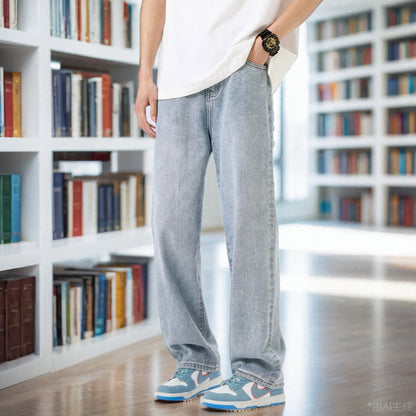 Men's wide jeans with a casual cut Skorter