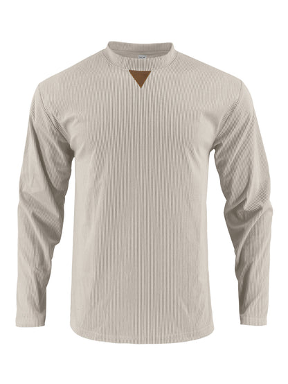 Men's sporty long-sleeve shirt with innovative texture design Skorter