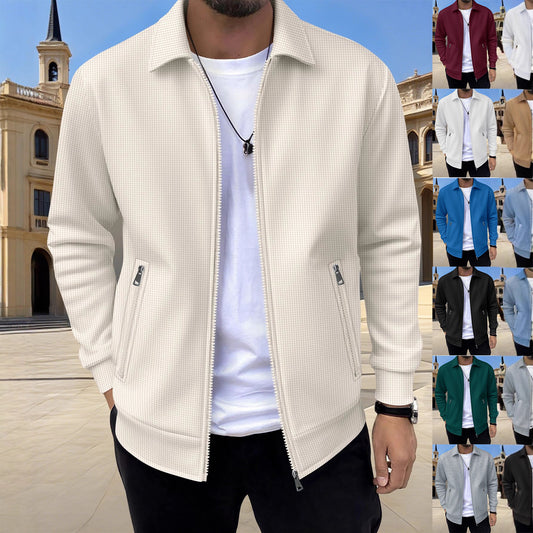 Men's sporty quilted jacket with side zipper pockets Skorter