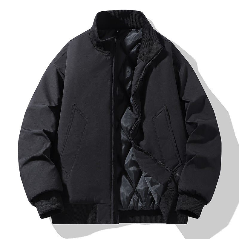 Men's Stylish Quilted Jacket with High Collar Skorter