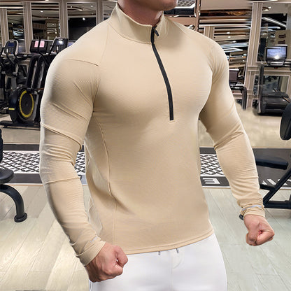 Men's Breathable Functional Shirt with Half Zipper Skorter