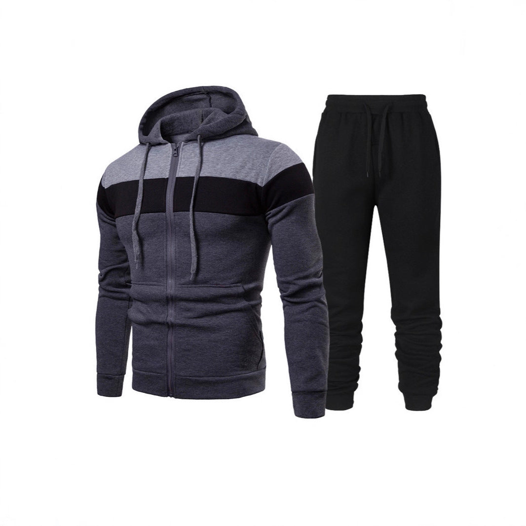 Men's tracksuit with modern color accents and practical pockets Skorter