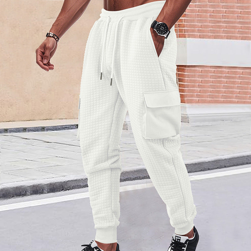 Men's cargo jogging pants with breathable side pockets and elastic waistband Skorter