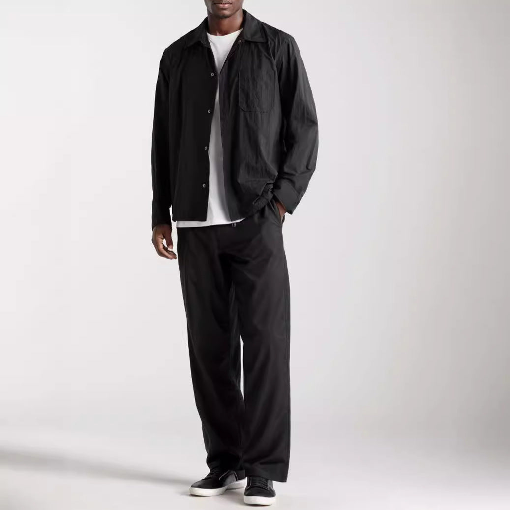 Men's versatile shirt blouse with patch pocket and stylish collar Skorter