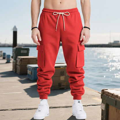 Men's cargo jogging pants with practical design and breathable material properties Skorter