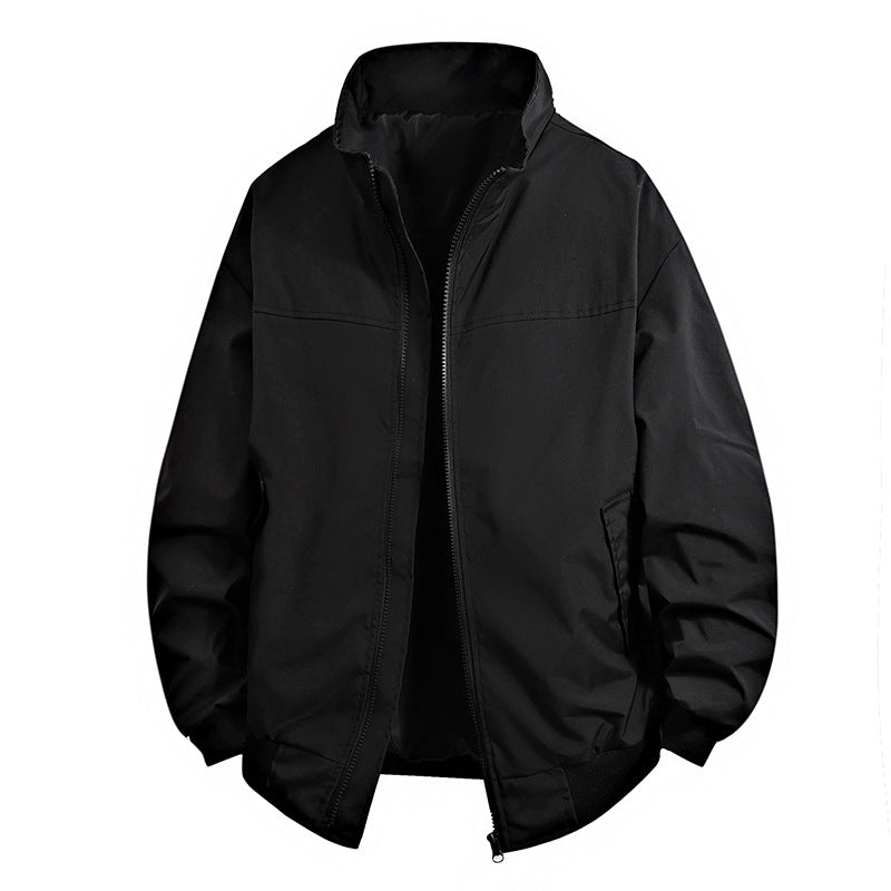 Men's transitional jacket with high collar and practical zip pockets Skorter
