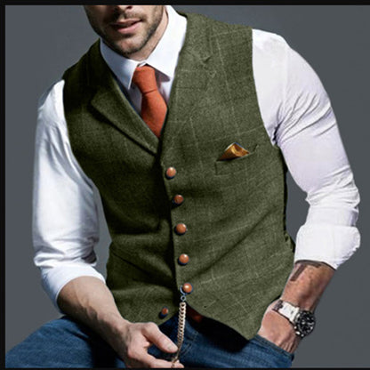 Men's stylish elegant vest with fine fabric Skorter