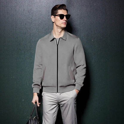 Men's sporty jacket with textured design and modern collar Skorter