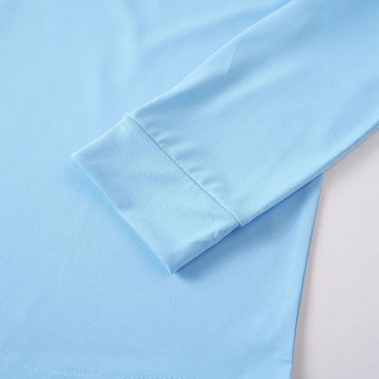 Men's sporty long-sleeve shirt with half-length zipper Skorter