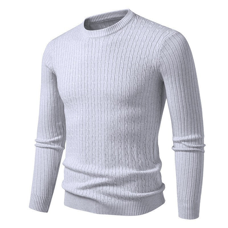 Men's chunky knit sweater with modern cable pattern Skorter