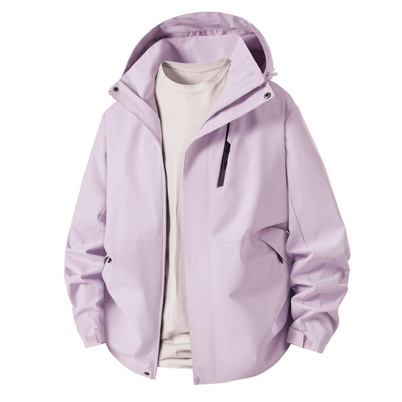 Men's technical transition jacket with adjustable hood rim Skorter