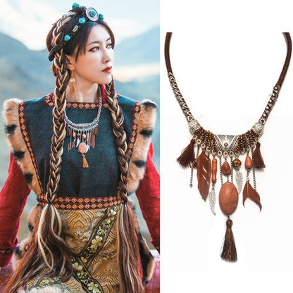 Skorter | Ethnic style Tibetan short collar necklace, necklace, collar