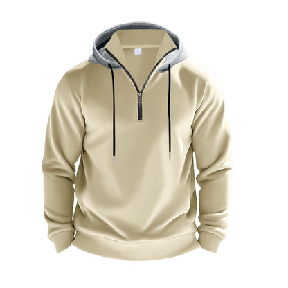 Men's sporty hoodie with half-zip and breathable material Skorter