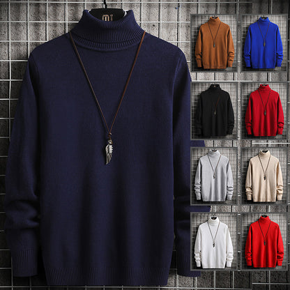 Men's stylish turtleneck sweater made of high-quality cotton Skorter