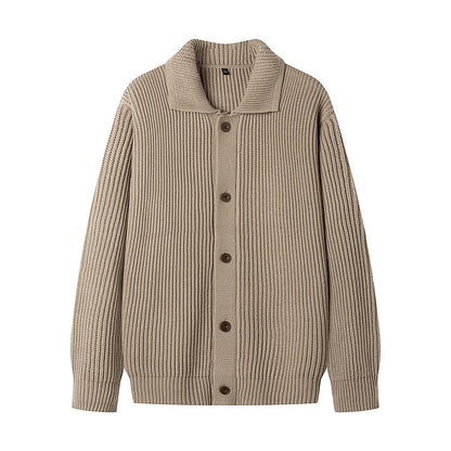 Herrkofta med sportig design och trendig sjalkrage Skorter