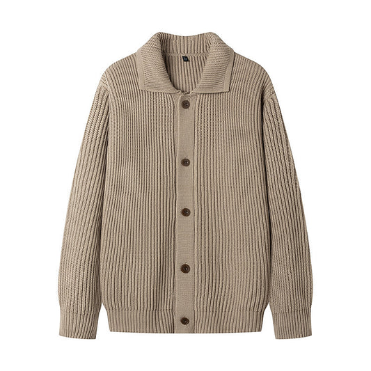 Men's cardigan with sporty design and fashionable shawl collar Skorter