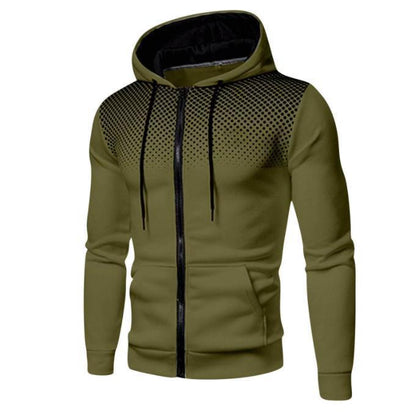 Men's sporty hoodie jacket with full zip and practical pockets Skorter