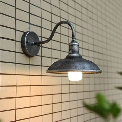 Skorter | Eisenglow - Retro Outdoor Wall Lamp With 1 Iron Light Dome