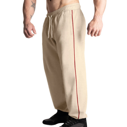 Men's sporty jogging pants with adjustable waistband and side pockets Skorter