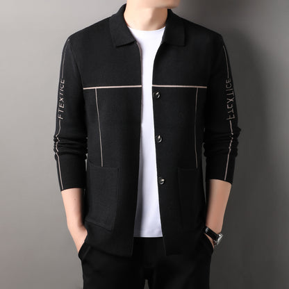 Men's cardigan with modern design and practical pockets Skorter