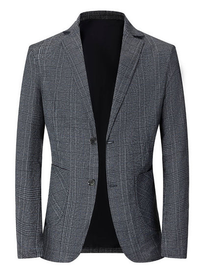 Men's stylish checkered Slim-Fit Blazer Skorter