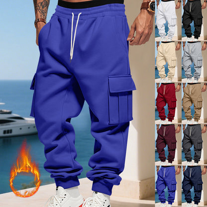 Men's cargo joggers with side pockets and elastic waistband Skorter