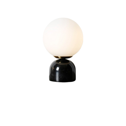 Skorter | Marnor | Marble Table Lamp with Glass Shade – Scandinavian Minimalist Design