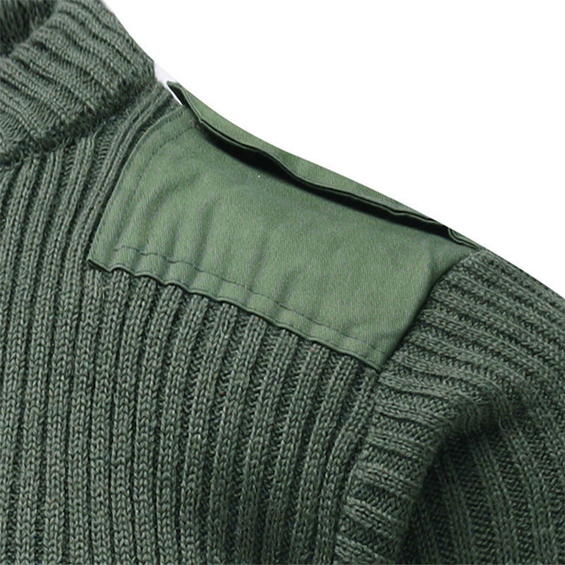 Men's textured knit top with shoulder details Skorter