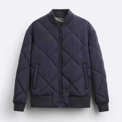 Men's quilted casual jacket with sporty cut and side pockets Skorter