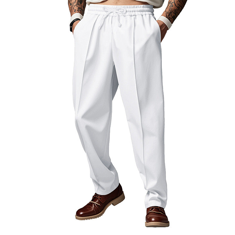 Men's Sporty Jogging Pants with Flexible Waistband and Side Pockets Skorter