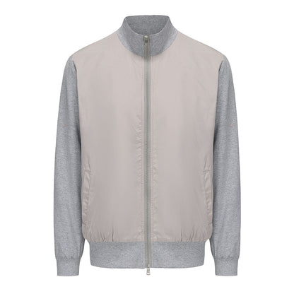 Men's sporty transitional jacket with modern stand-up collar and elastic cuffs Skorter