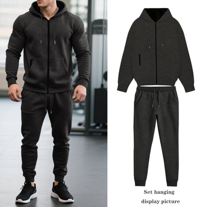 Men's tracksuit with hood and practical pockets Skorter