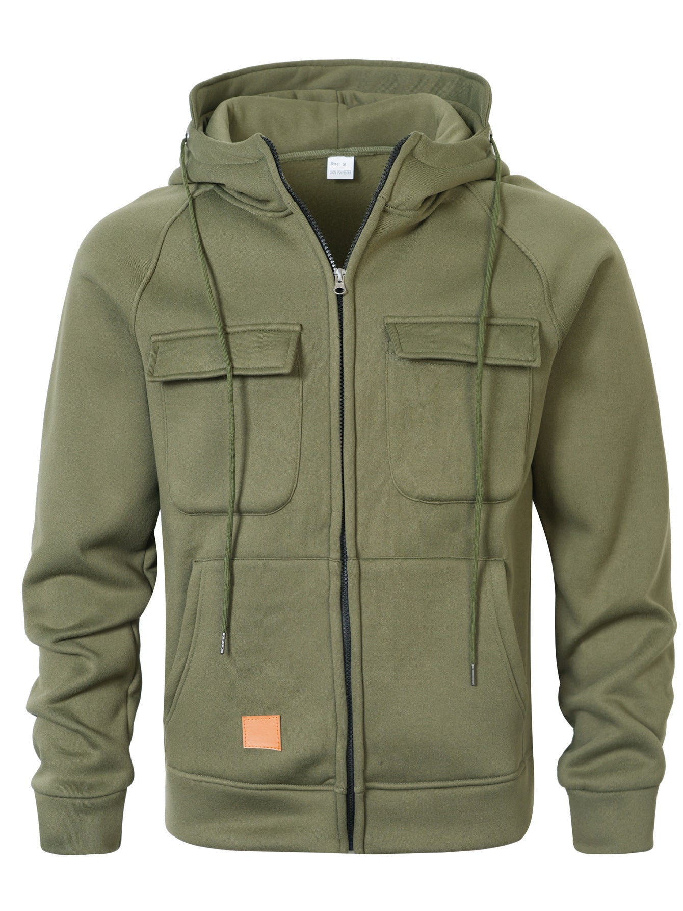 Men's Stylish Hooded Jacket with Practical Pockets and Zipper Skorter
