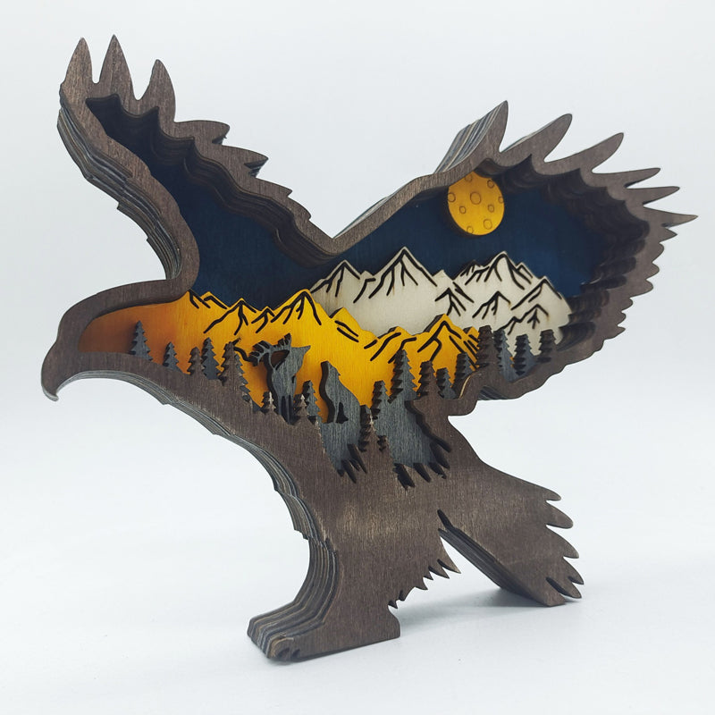 skorter | 3d Creative Wood Animal Carving Craft Gift