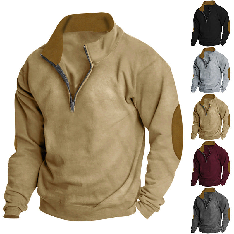 Men's sweater with high collar and zip closure Skorter