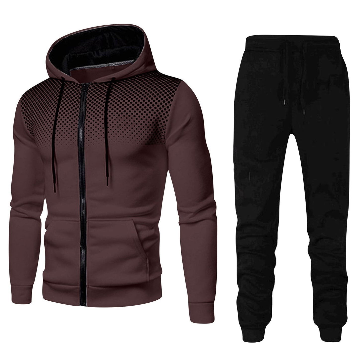 Men's stylish hoodie set with fashionable design and practical pockets Skorter
