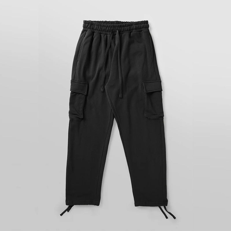 Men's cargo jogging pants with elastic waistband and practical side pockets Skorter