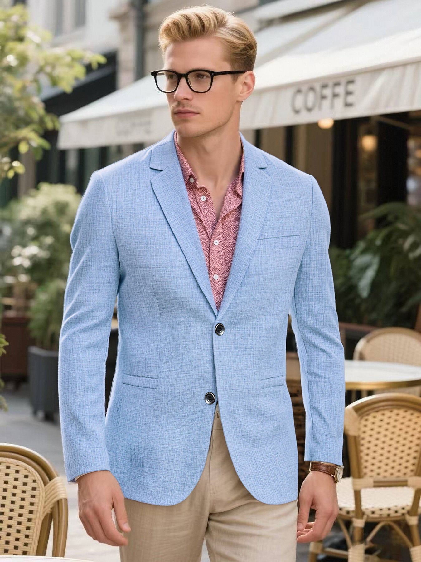 Men's summer lightweight fabric blazer Skorter