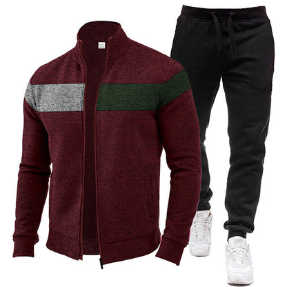 Men's Sporty Sweatshirt Set Skorter
